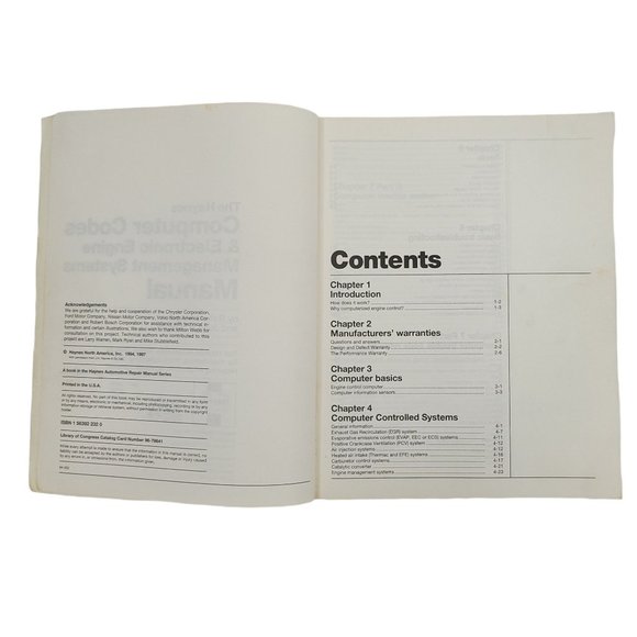 1997 Haynes Techbook Automotive Computer Code Electronic Engine Management 10205 - Picture 8 of 12
